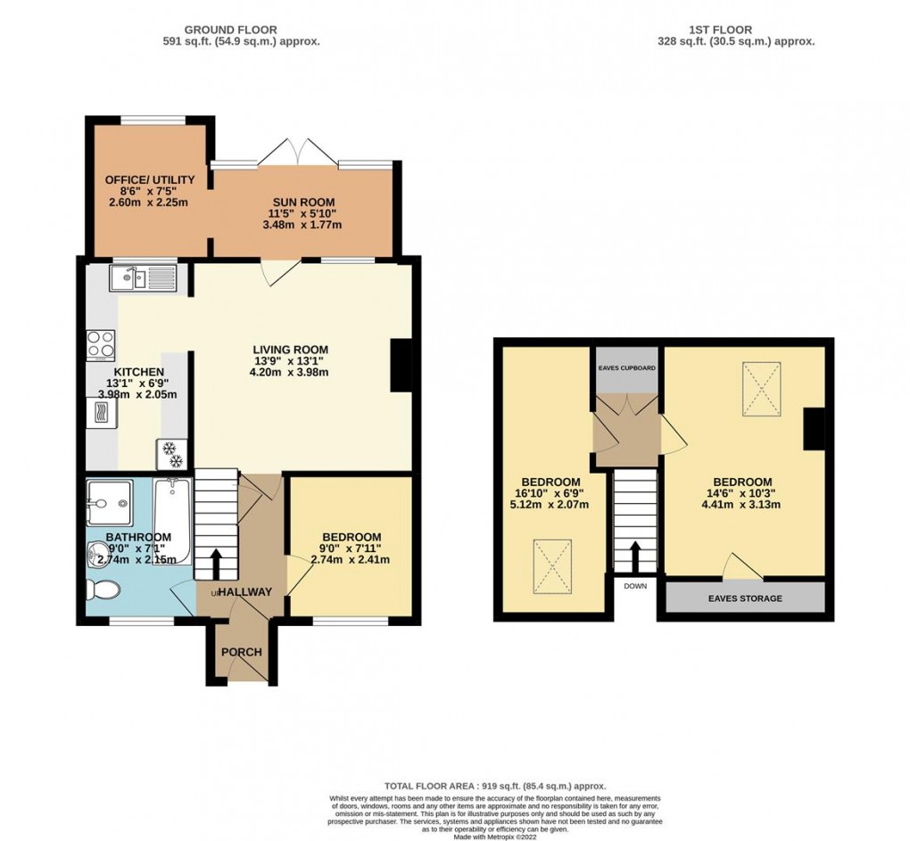 Floorplan for Ferris Way, Polruan, Fowey