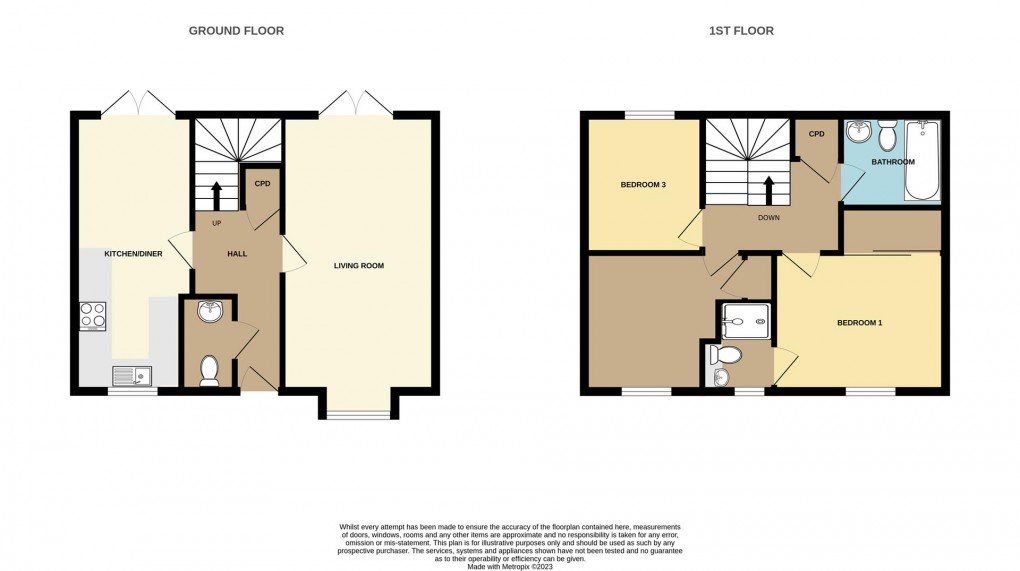 Floorplan for Cuddra Road, St. Austell