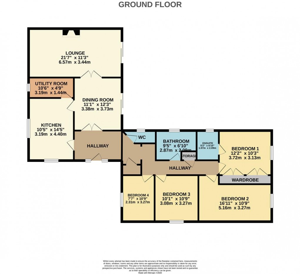 Floorplan for St. Cyriac, Luxulyan, Bodmin