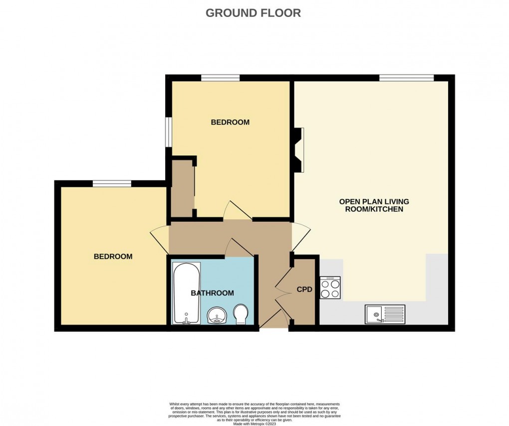 Floorplan for Polkyth Parade, St Austell