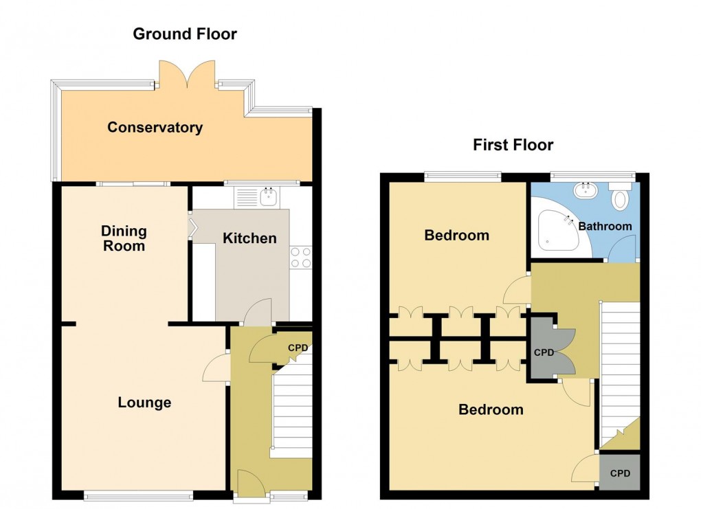 Floorplan for Watering Hill Close, St. Austell