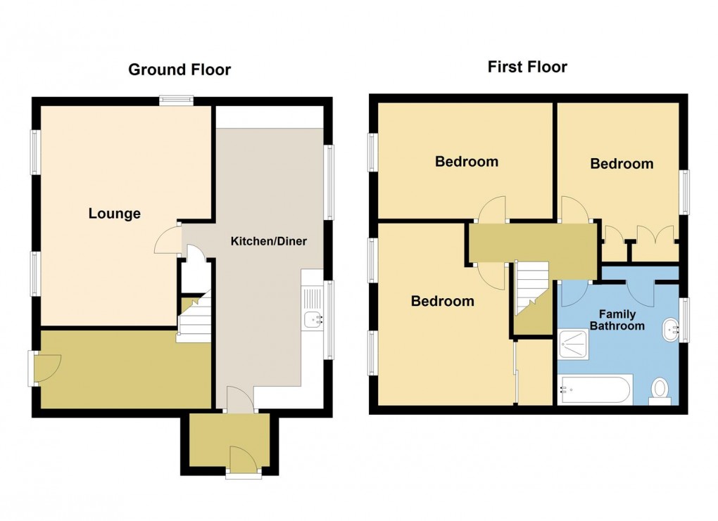 Floorplan for Roche Road, Bugle, St. Austell