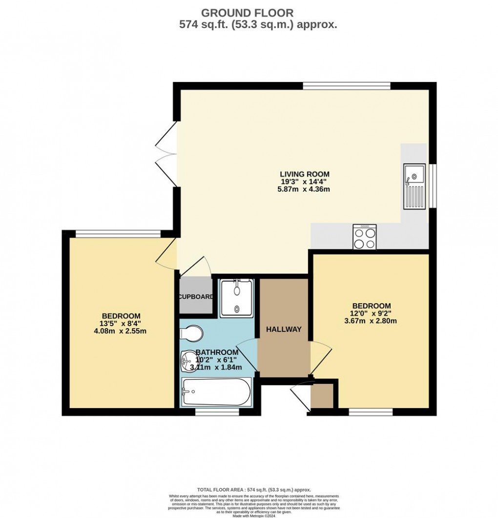 Floorplan for Trenython Manor, Tywardreath, Par