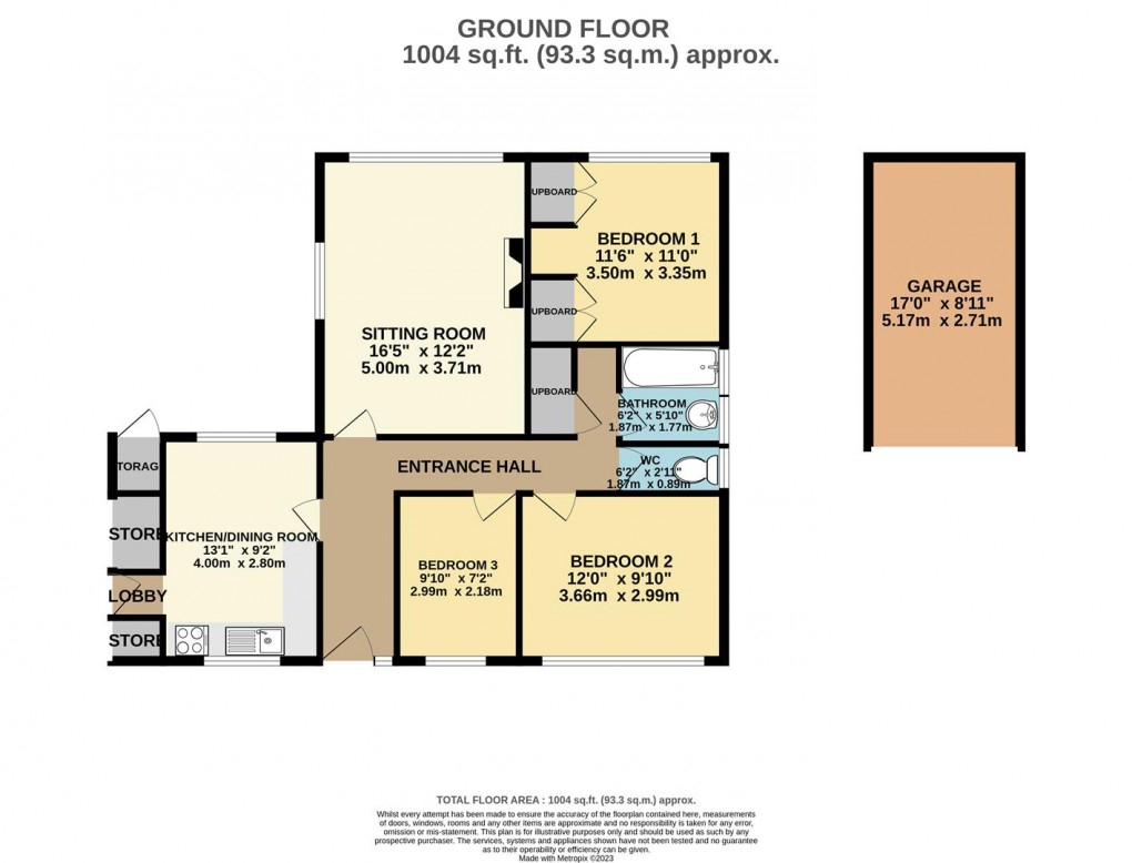 Floorplan for Ocean View, Polruan, Fowey