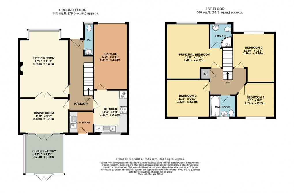 Floorplan for Hill Hay Close, Fowey