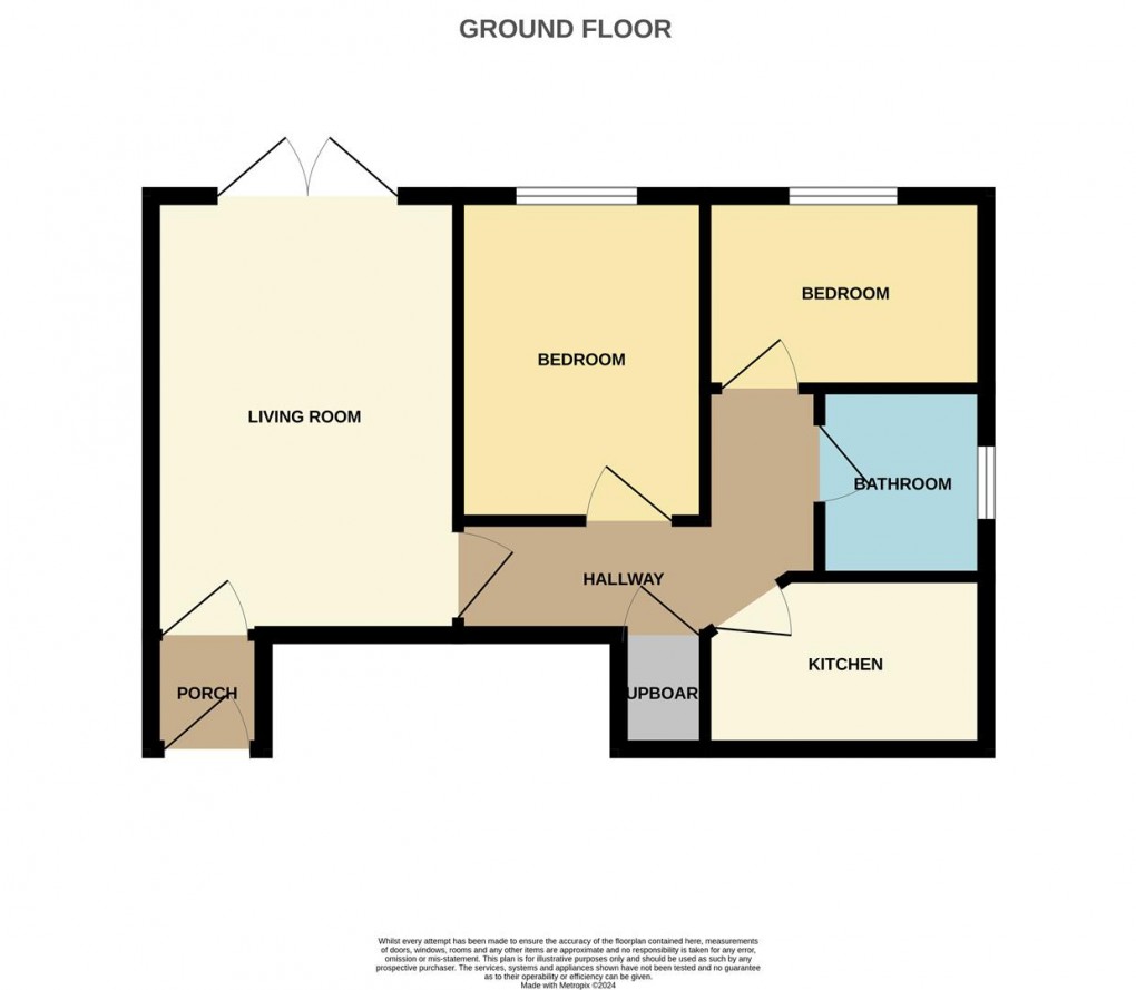 Floorplan for Mullion Close, St. Austell