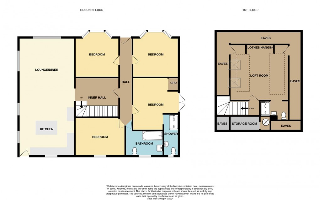 Floorplan for Ruddlemoor, St. Austell