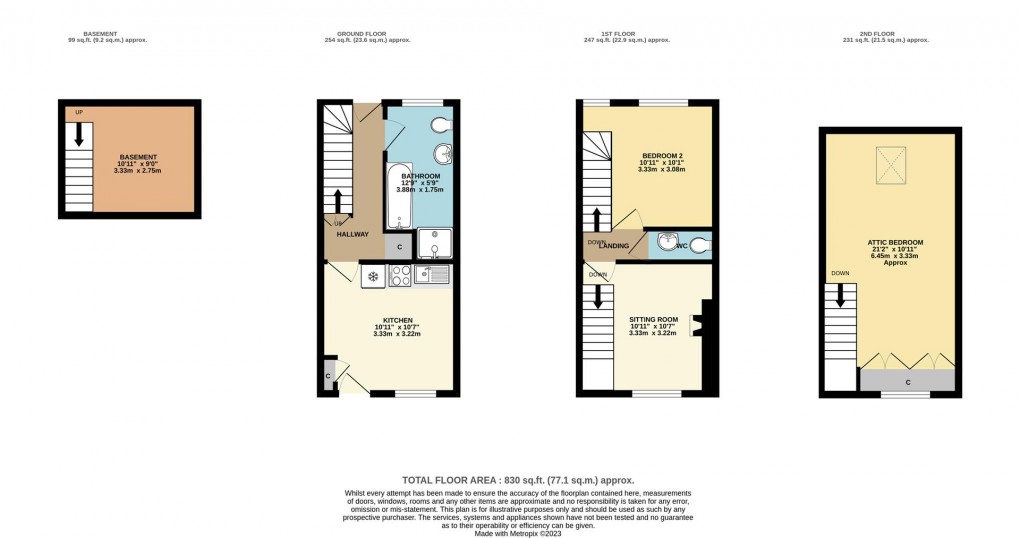 Floorplan for West Street, Polruan, Fowey