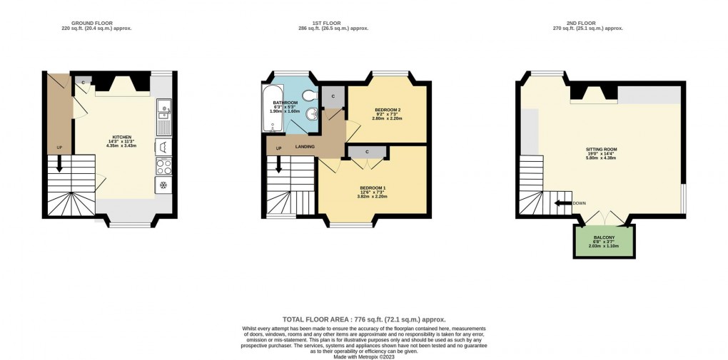 Floorplan for West Street, Polruan, Fowey