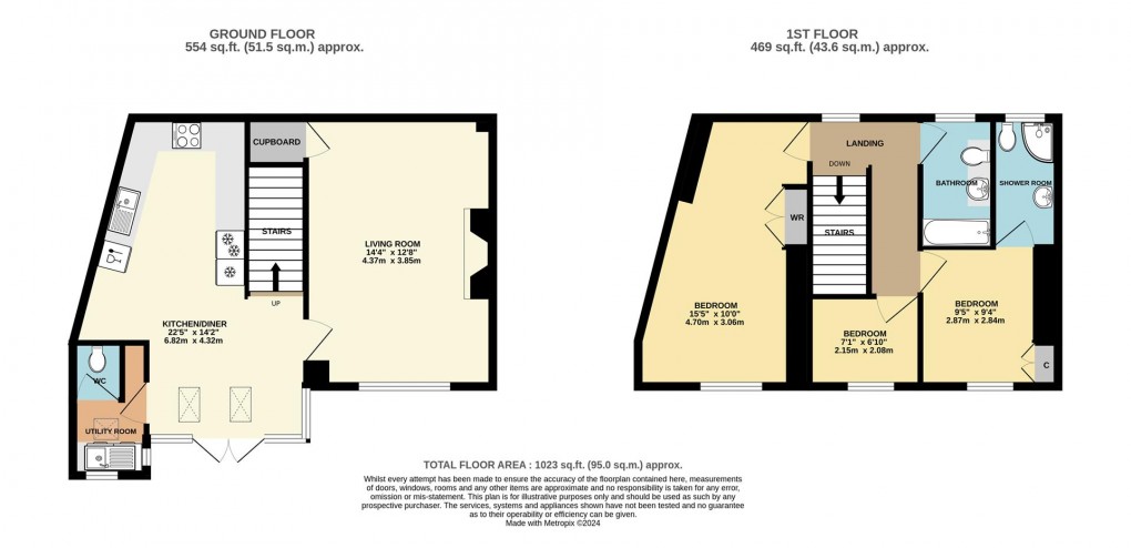 Floorplan for Tinkers Hill, Polruan, Fowey