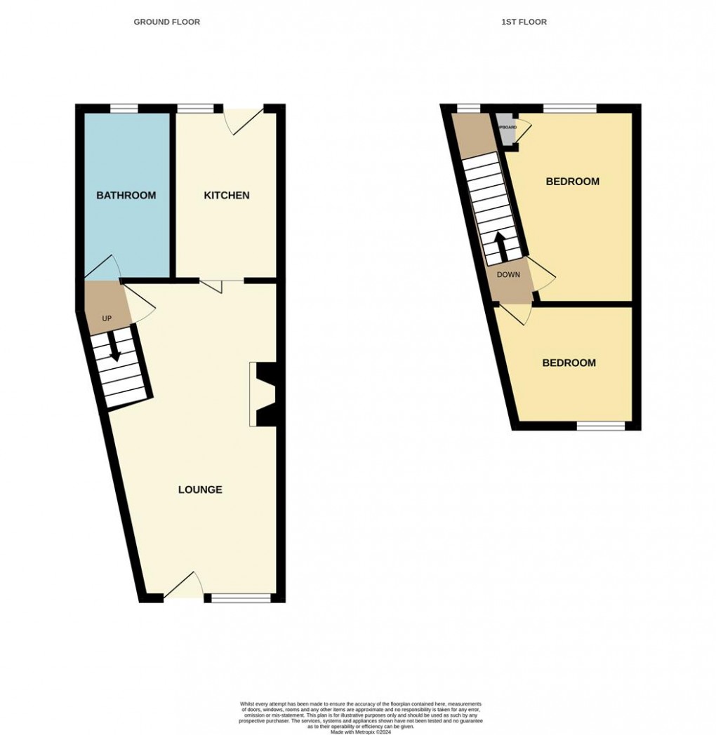 Floorplan for Fore Street, St. Dennis, St. Austell