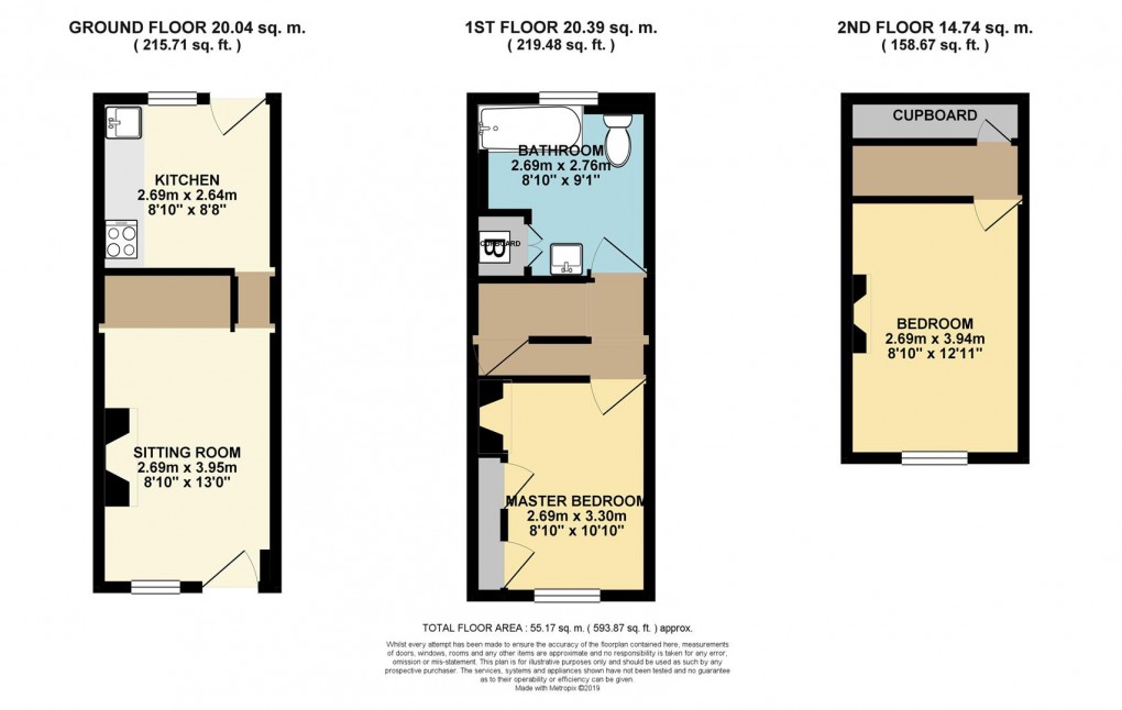 Floorplan for North Street, Fowey