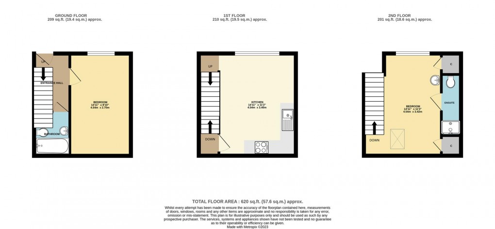 Floorplan for New Quay Terrace, Polruan, Fowey