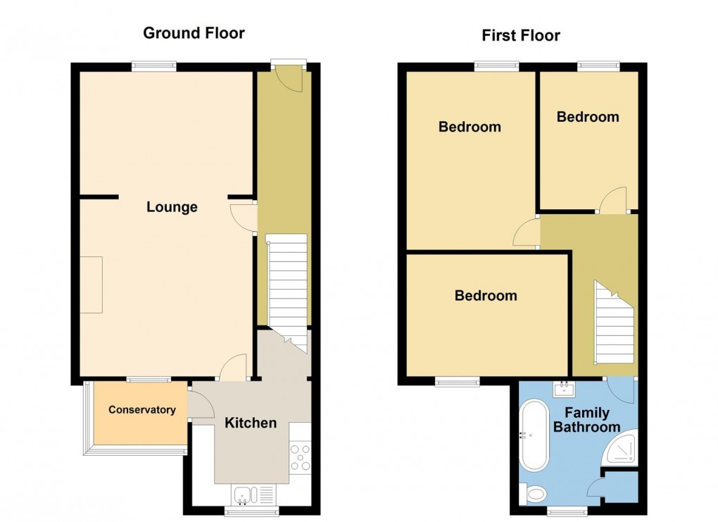 Floorplan for Central Trevsicoe, St Austell