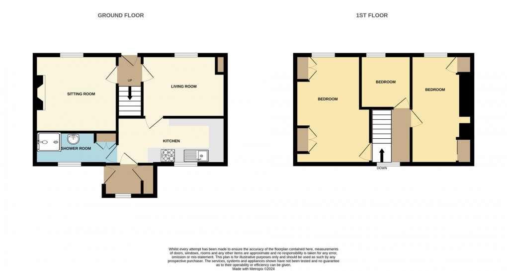 Floorplan for Kerrow Lane, Stenalees, St. Austell