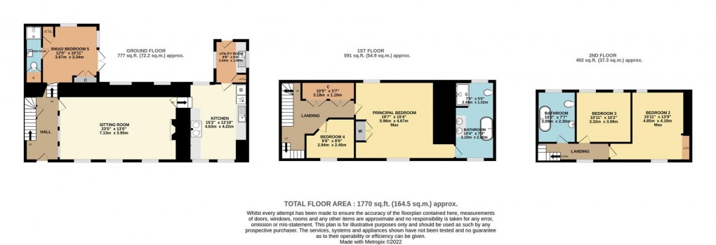 Floorplan for North Street, Fowey