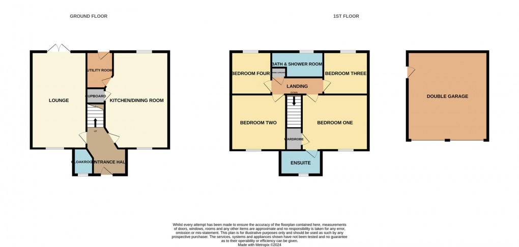 Floorplan for Quillet Close, St. Austell