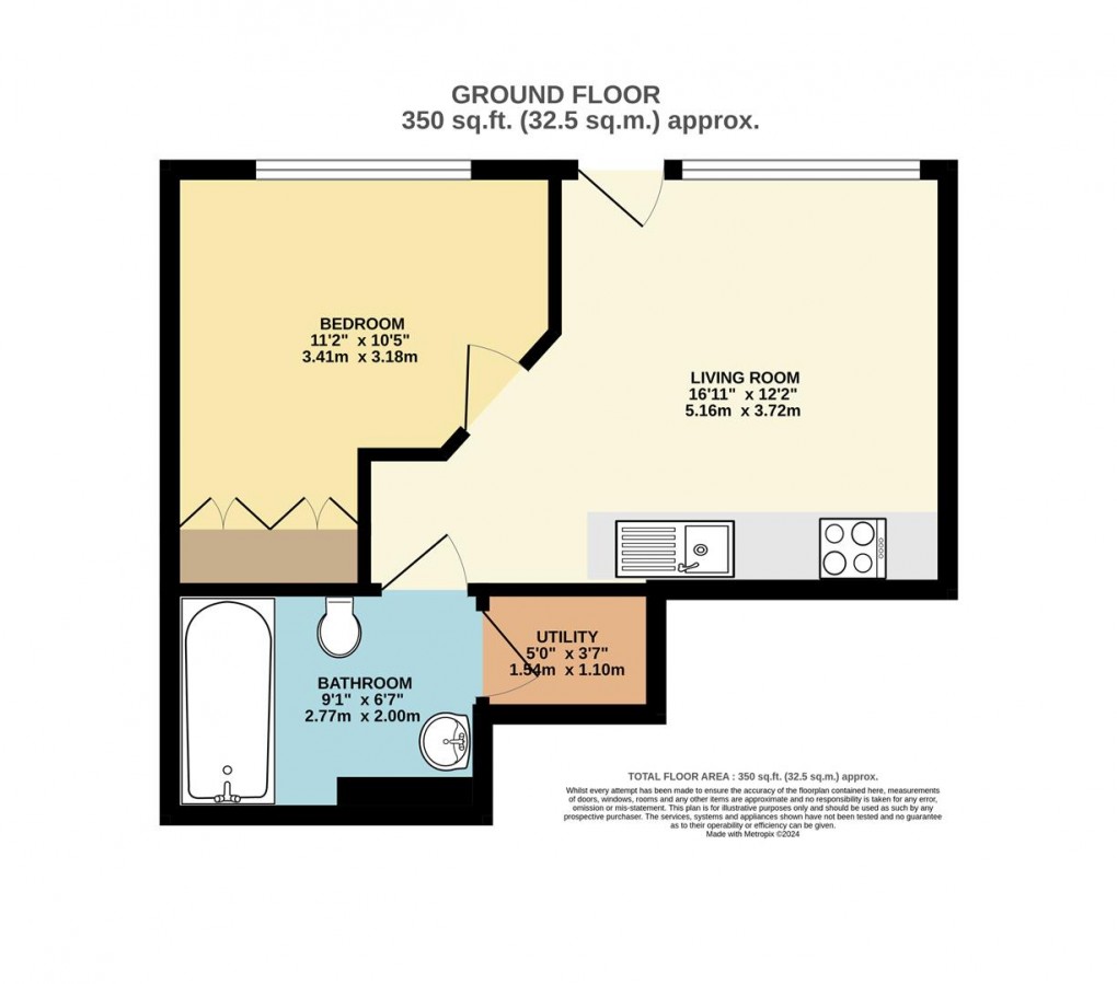 Floorplan for Station Road, Fowey