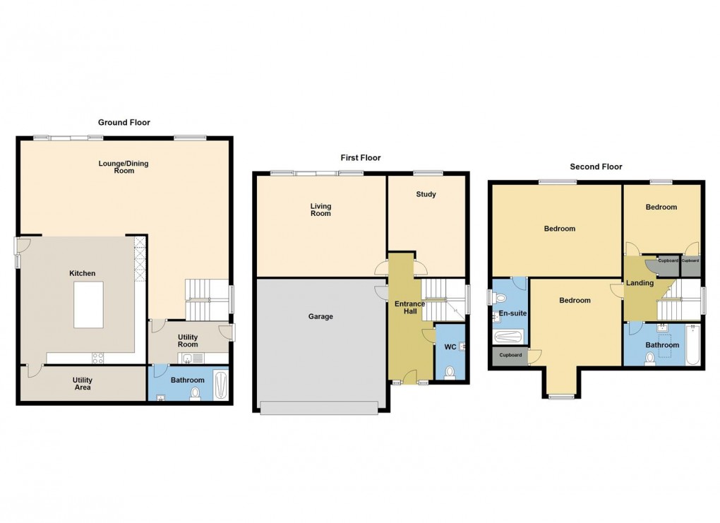 Floorplan for Lower Meadows, St. Stephen, St. Austell