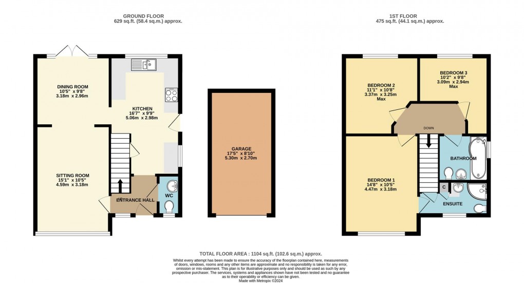 Floorplan for Pentreath Close, Fowey