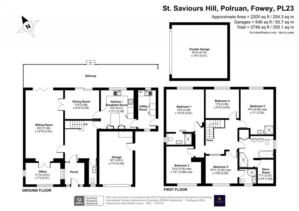 Floorplan for St. Saviours Hill, Polruan, Polruan