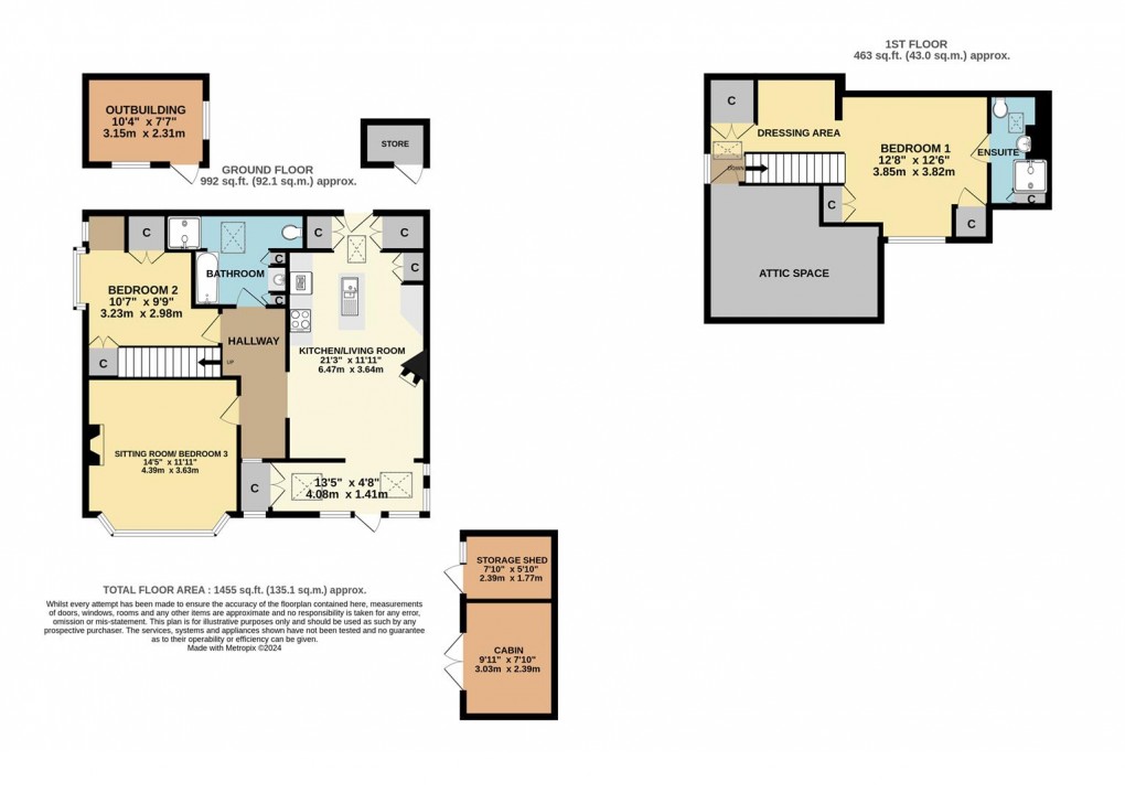 Floorplan for Upper Eastcliffe Road, Par