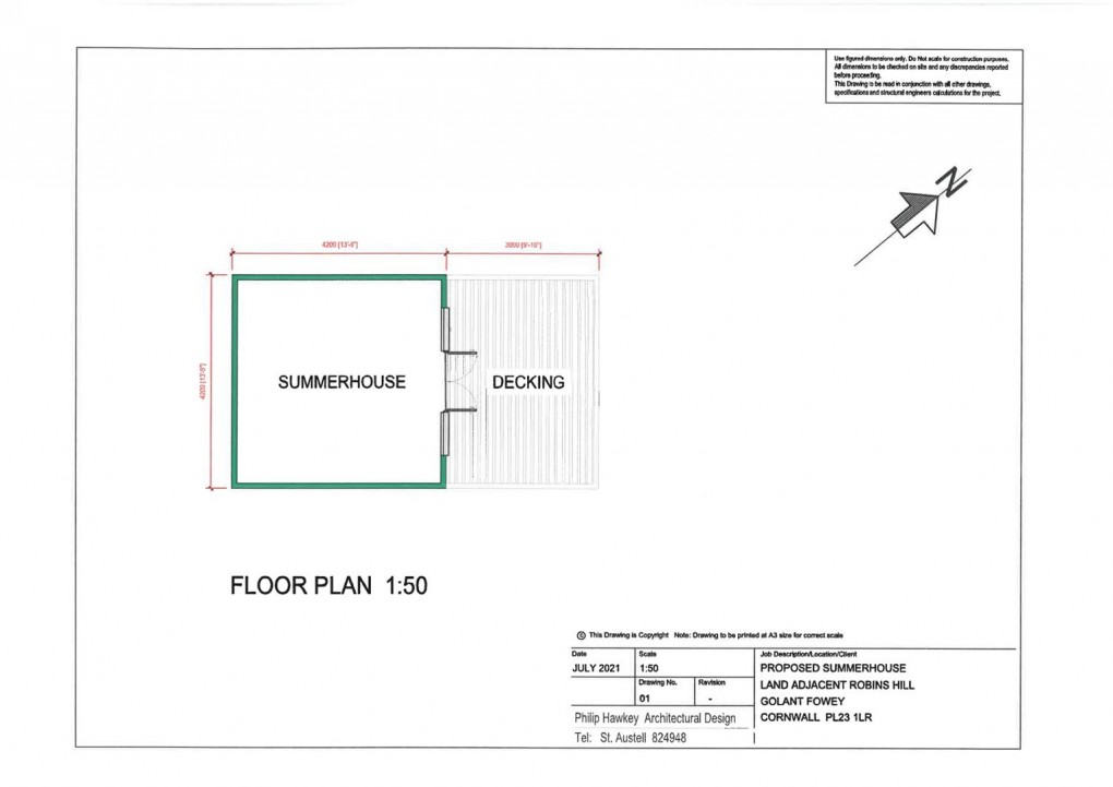 Floorplan for Golant, Fowey