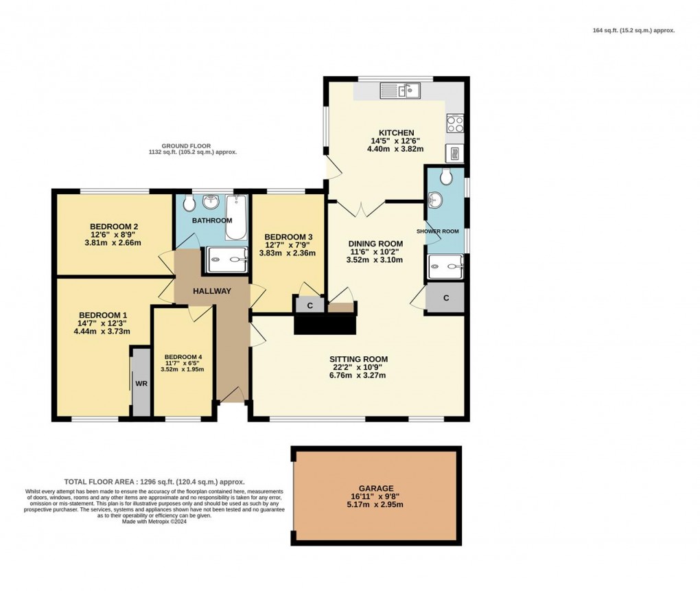 Floorplan for Vicarage Meadow, Fowey