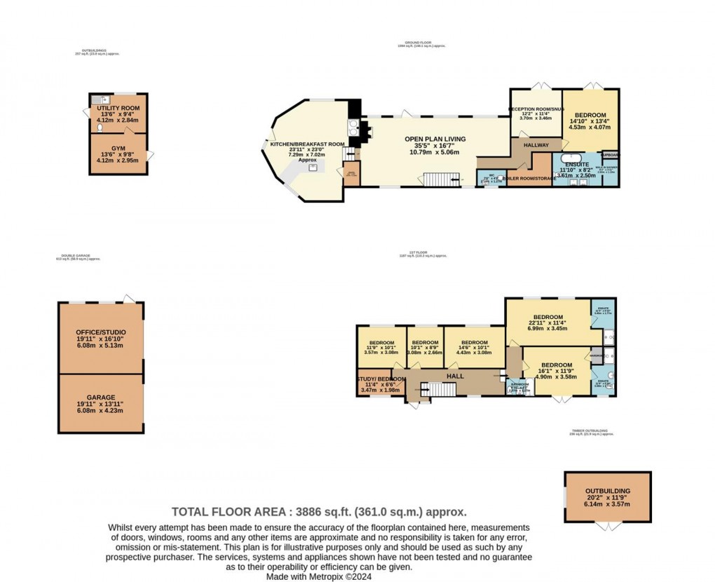 Floorplan for Lombard, Lanteglos, Nr Fowey