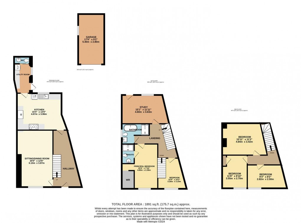 Floorplan for Church Street, Tywardreath, Par