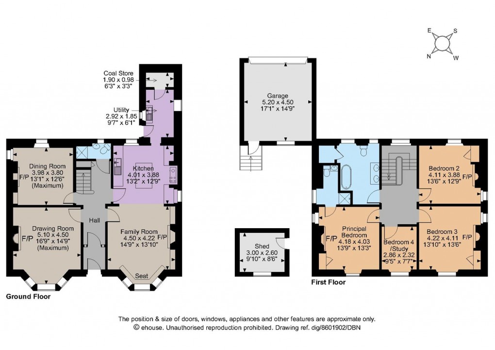 Floorplan for Battery Lane, Polruan, PL23 1PW