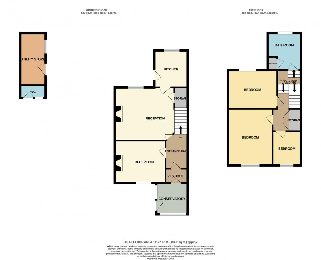 Floorplan for Gwallon Road, St. Austell