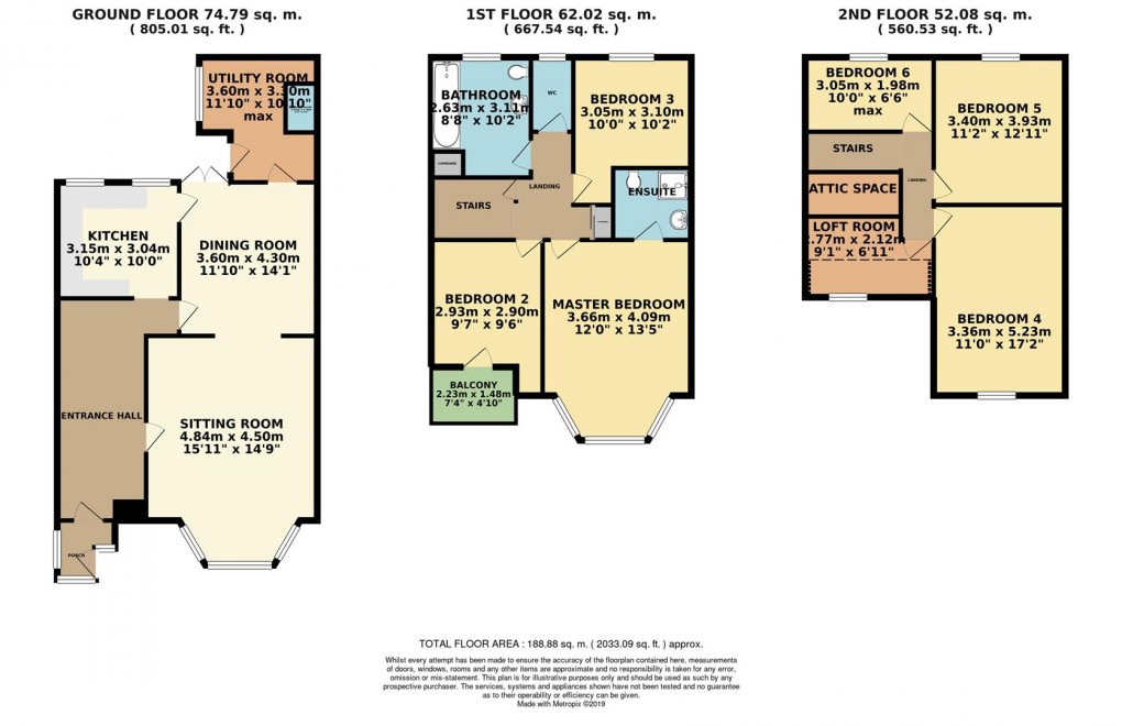 Floorplan for Daglands Road, Fowey