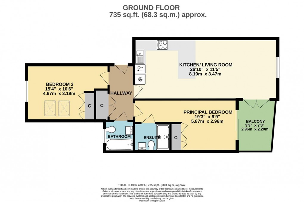 Floorplan for Station Road, Fowey