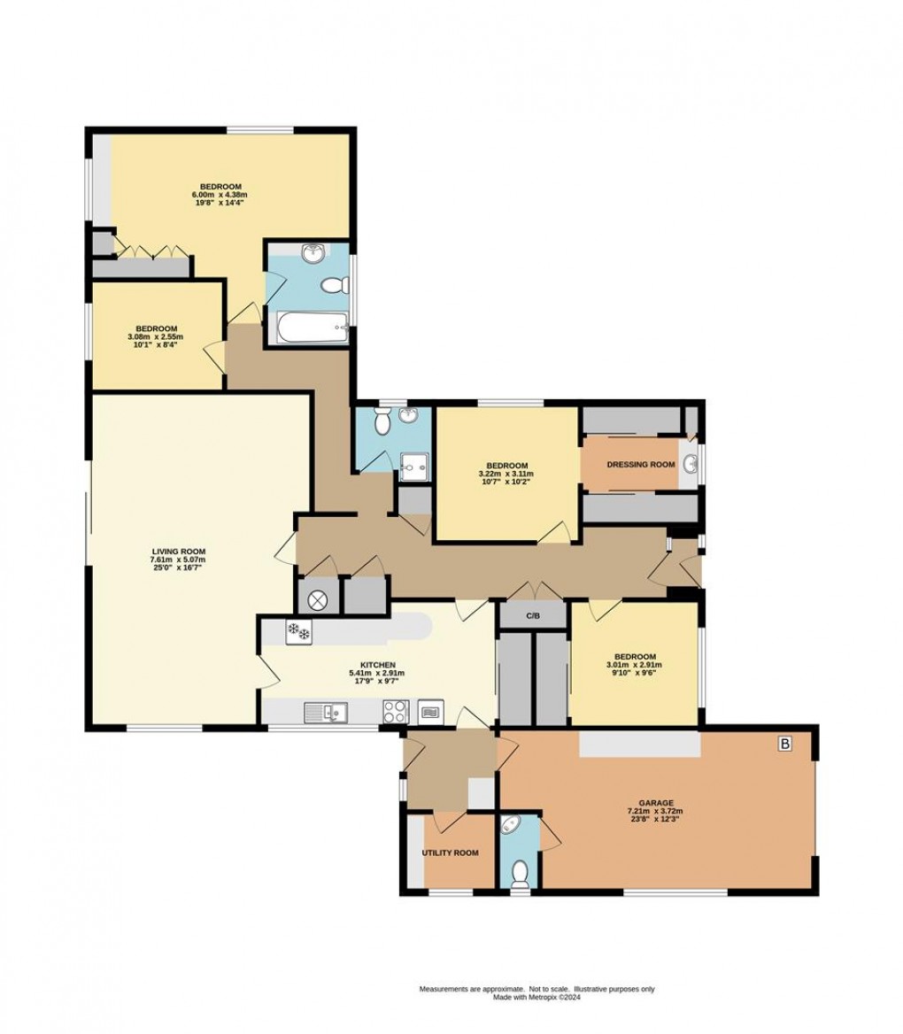 Floorplan for Truro Road, Sticker, St. Austell