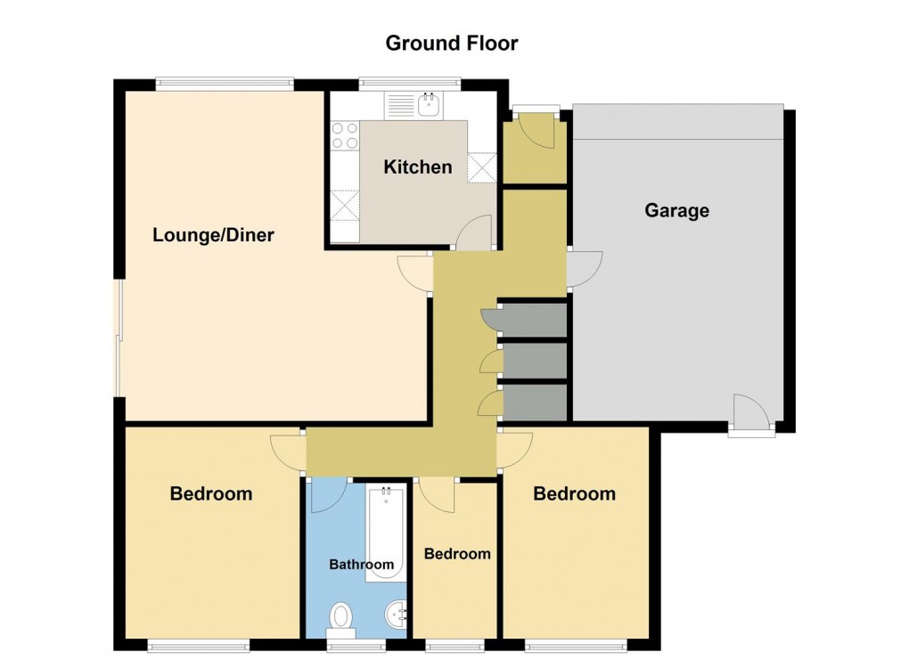 Floorplan for Edinburgh Close, Carlyon Bay, St. Austell