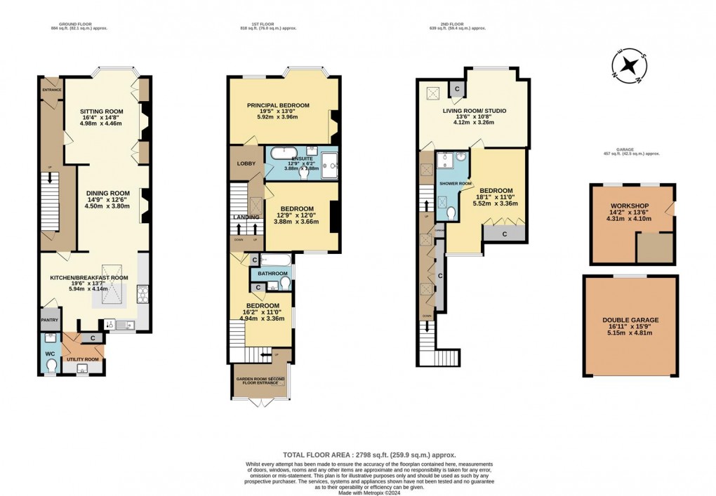 Floorplan for St Fimbarrus Road, Fowey