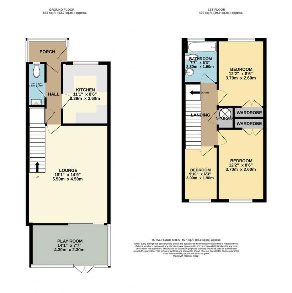 Floorplan for Trevance Park, Tywardreath, Par