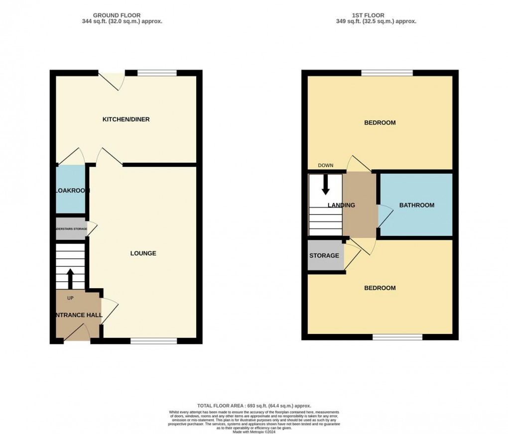 Floorplan for Moorstone Place, Penwithick, St. Austell