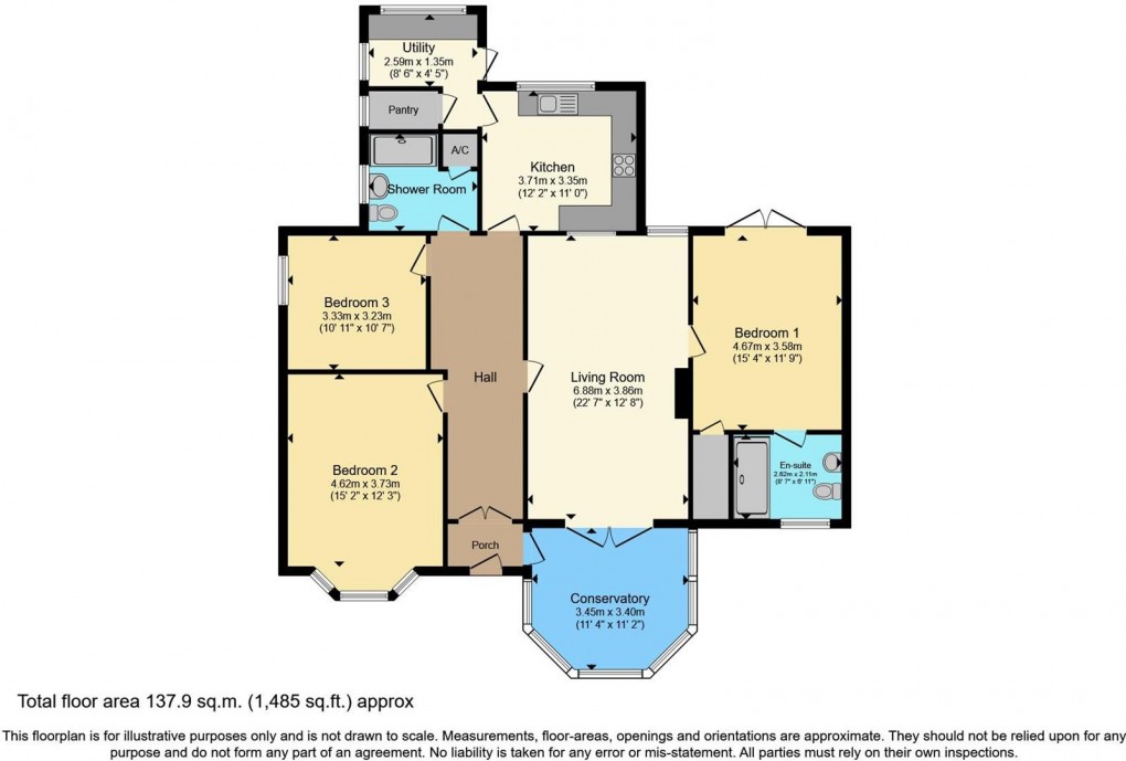 Floorplan for Truro Road, St. Austell