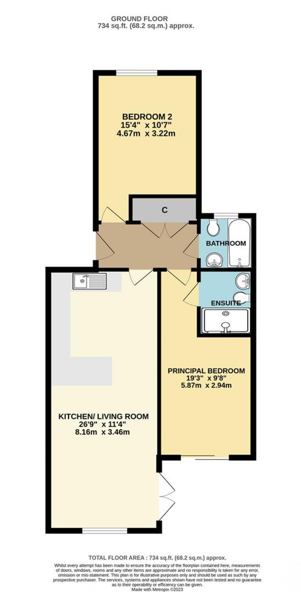 Floorplan for Station Road, Fowey