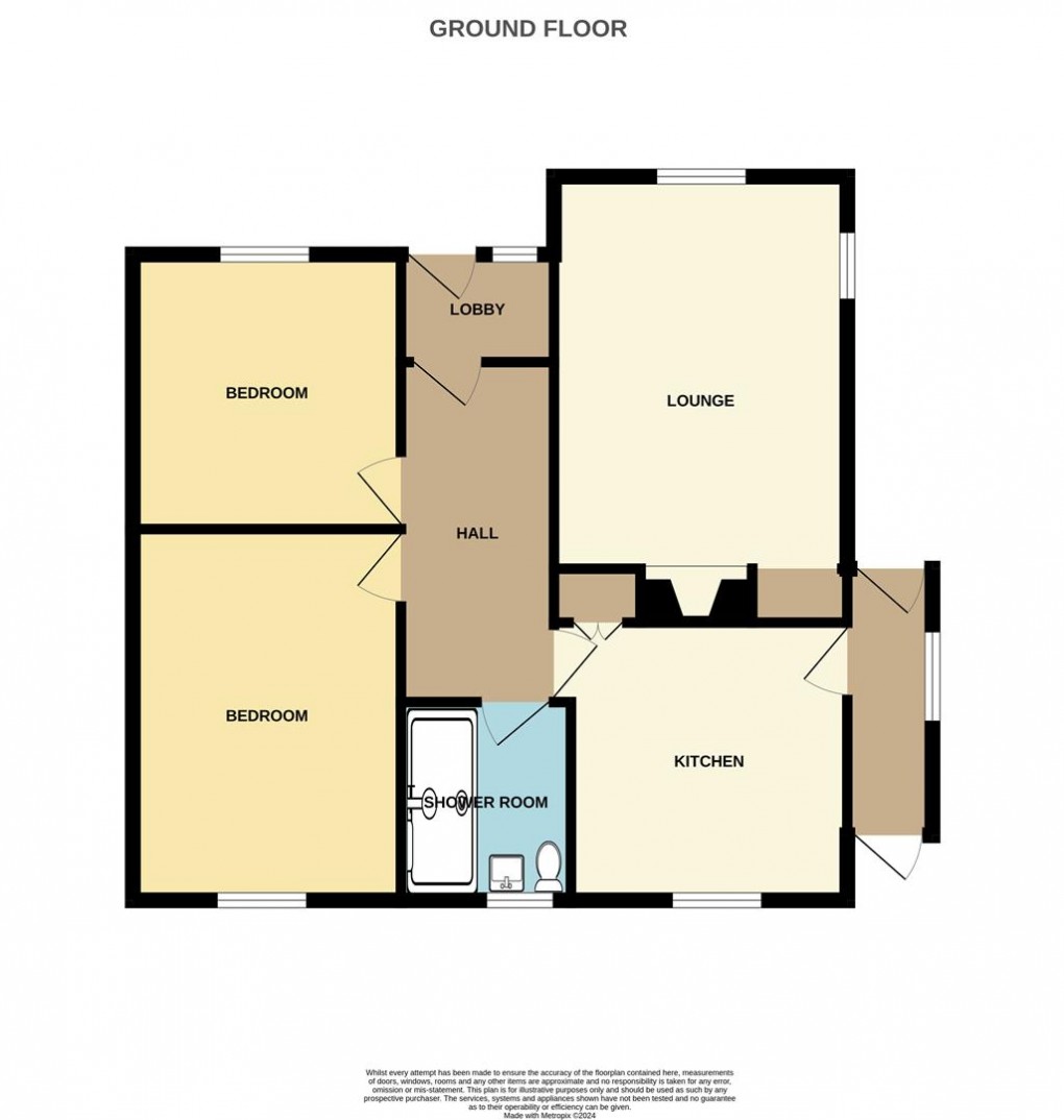 Floorplan for Lyons Road, St. Austell