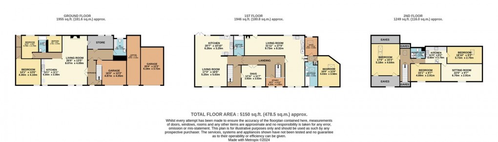 Floorplan for Station Road, Fowey