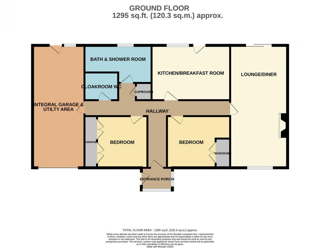 Floorplan for Wheal View, St. Stephen, St. Austell