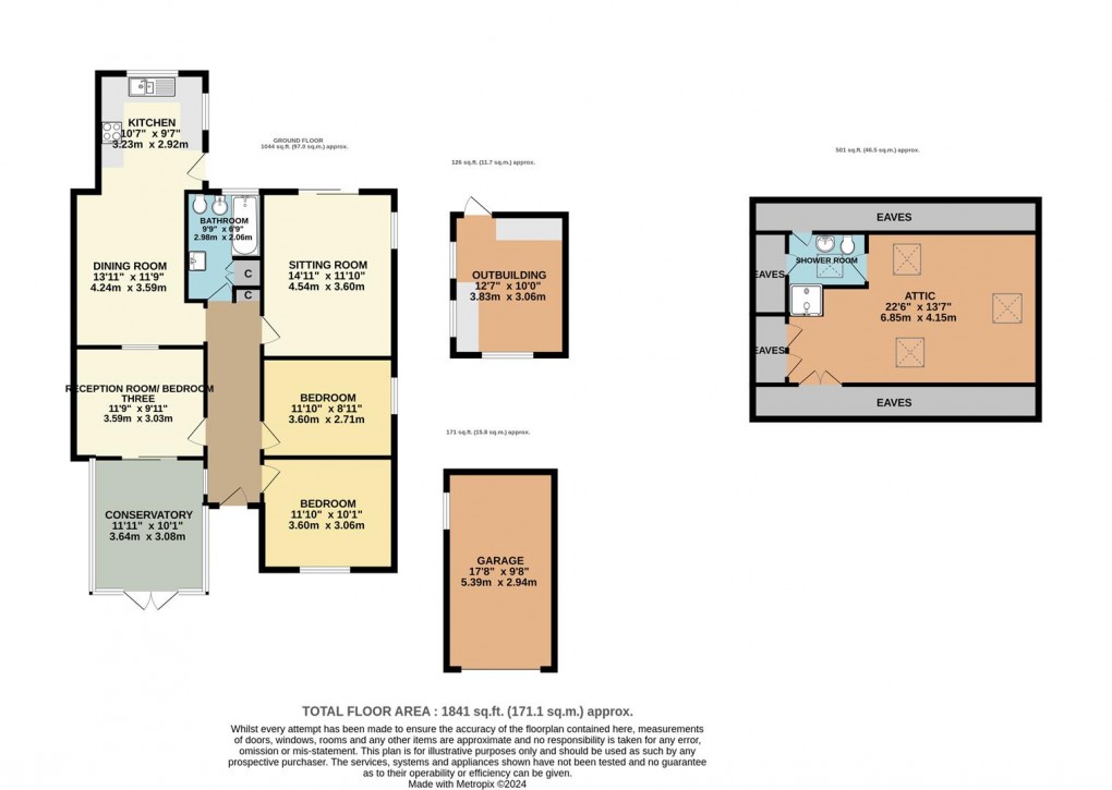 Floorplan for Lankelly Lane, Fowey