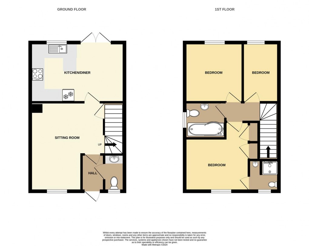 Floorplan for South Street, St. Austell