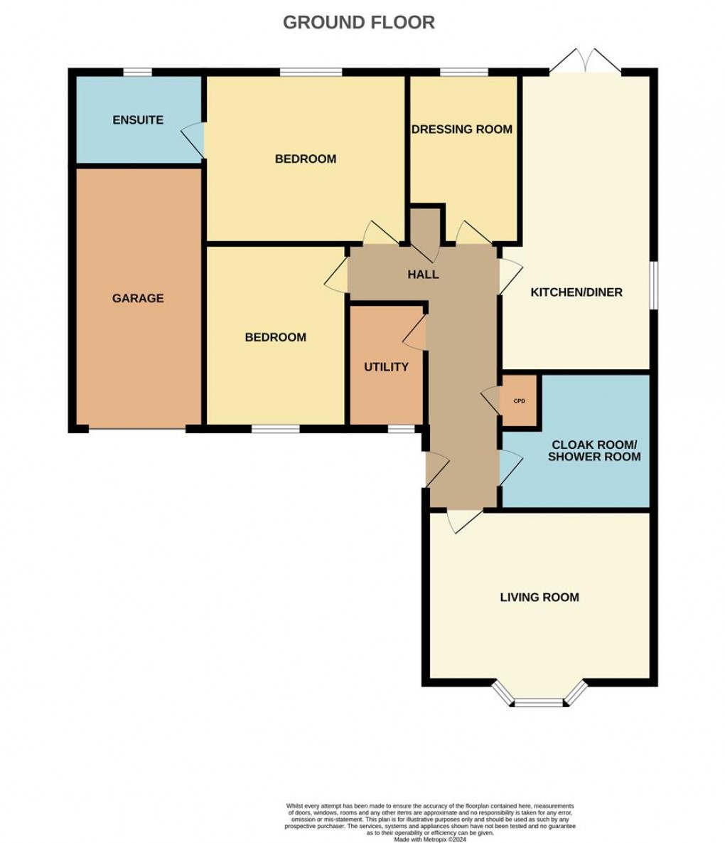 Floorplan for Tregarrick Road, Roche, St. Austell