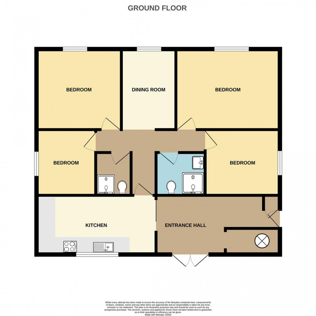 Floorplan for Singlerose Road, Stenalees, St. Austell