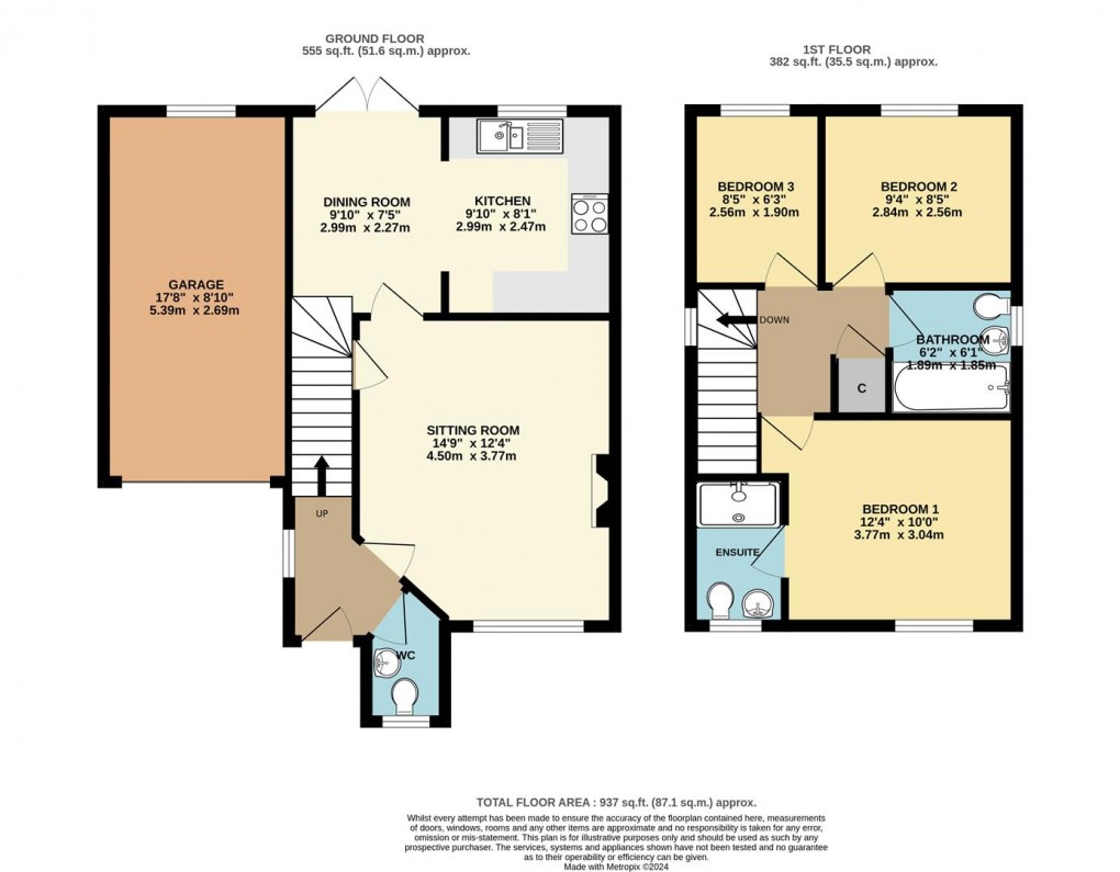 Floorplan for Hill Hay Close, Fowey