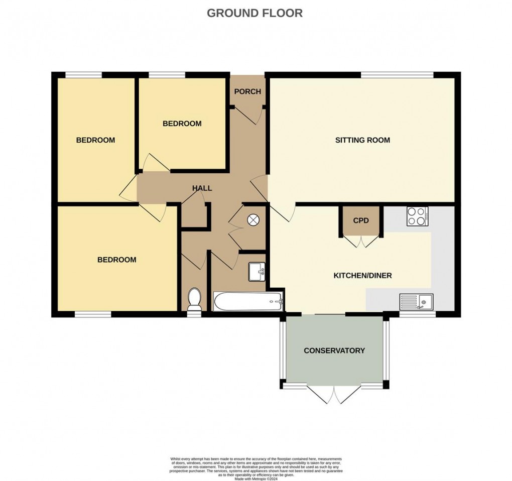 Floorplan for Shelley Road, St. Austell